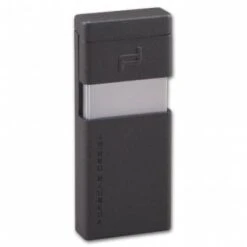 Feuerzeug Jet PORSCHE P3642/02 Grau Klappdeckel/Drücker Seitlich