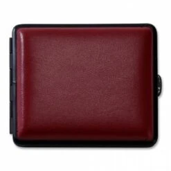Zigarettenetui Kunstleder 18er Rot Mit Gummizug